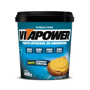 Pasta de Amendoim Integral Tradicional 450g - Vitapower Validade 06/2025