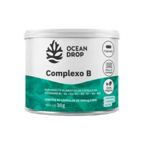 Complexo B de Vitaminas 500mg 60 Capsulas - Ocean Drop