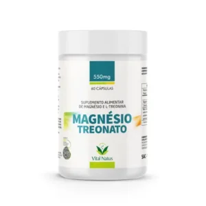 Magnésio Treonato Suplemento Alimentar 60 Cápsulas 550mg - Vital Natus
