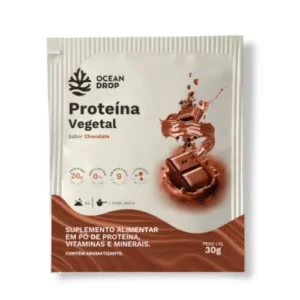 Proteína Vegetal Chocolate Suplemento Alimentar Sachê 30g - 15 doses- Ocean Drop