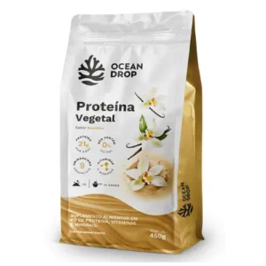 Proteina Vegetal Suplemento Alimentar em Pó Baunilha 450g - Ocean Drop