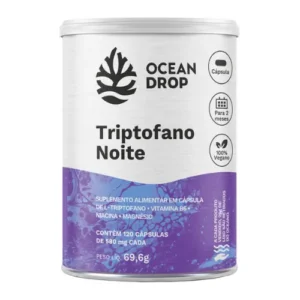 Triptofano Noite Suplemento Alimentar 120 Cápsulas - Ocean Drop