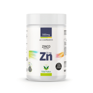 Zn Zinco Quelato 60 Comprimidos 21mg - Vital Natus
